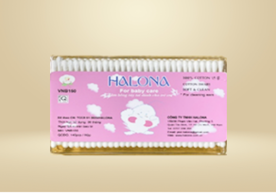 Tăm bông ráy tai trẻ em hộp vuông nhỏ  - 51gr